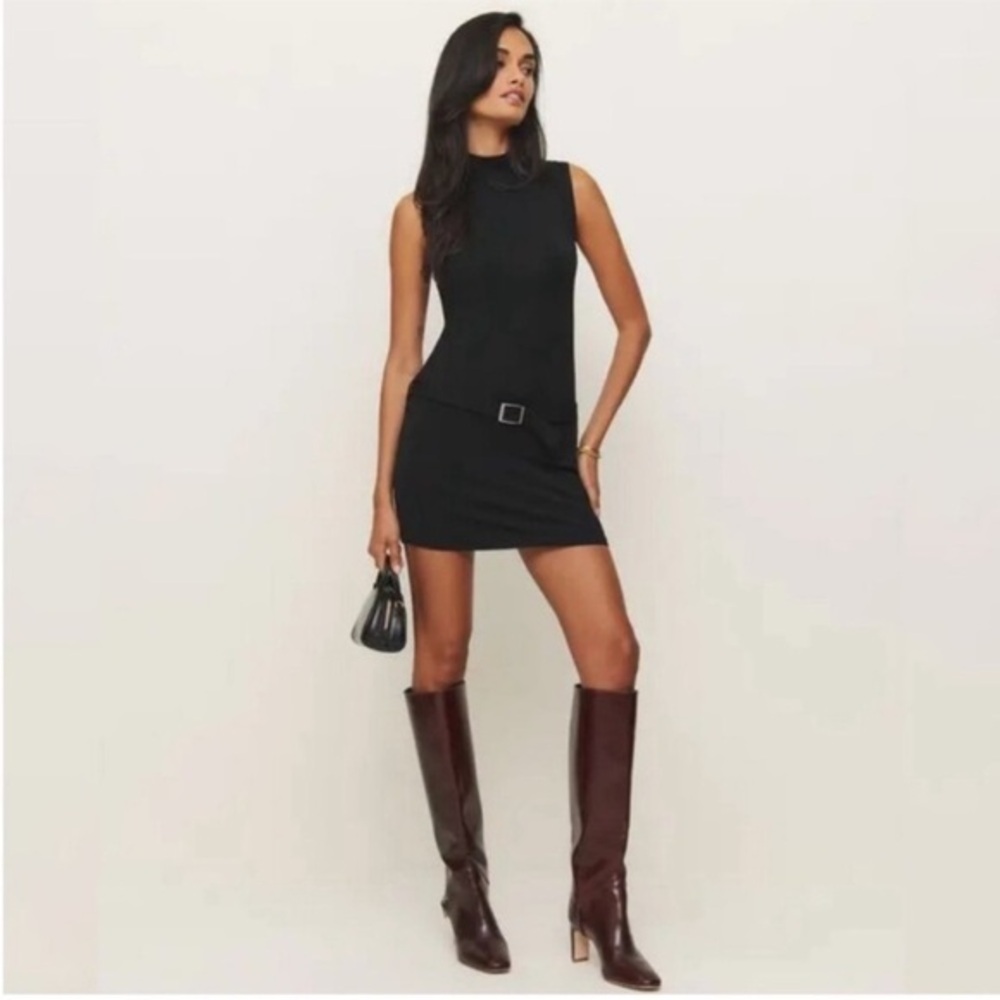 Reformation Jemma Knit Dress in Black